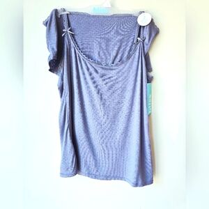 Bliss Sleepwear Pajamas Set Camisole Top Panties Blue Size L